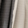 Italian reversible stretch cotton/viscose/wool suiting - vanilla/black