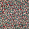 Italian floral viscose crepe woven - crimson/teal/black