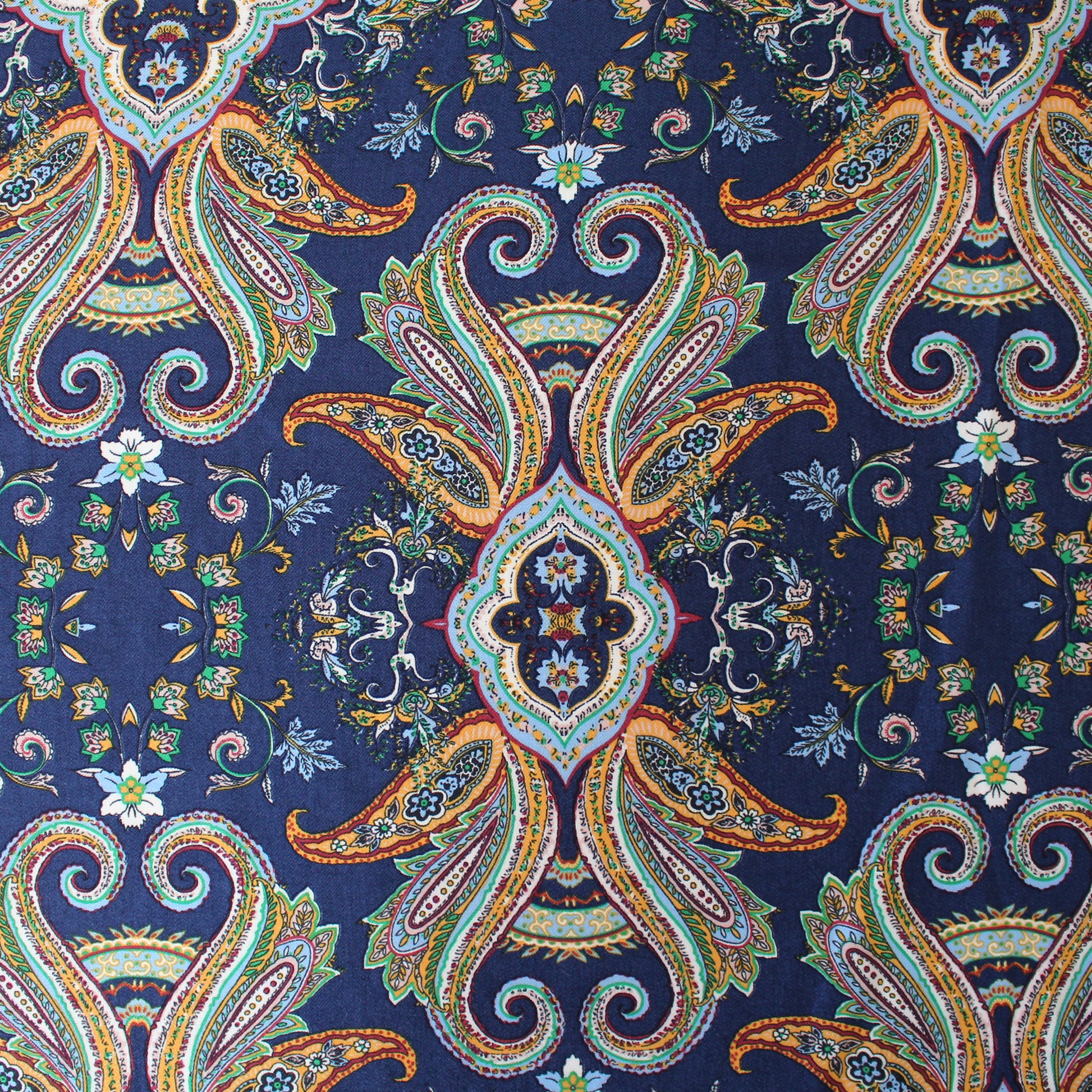 Italian 'indigo paisley