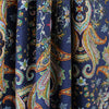 Italian 'indigo paisley" drapey viscose twill