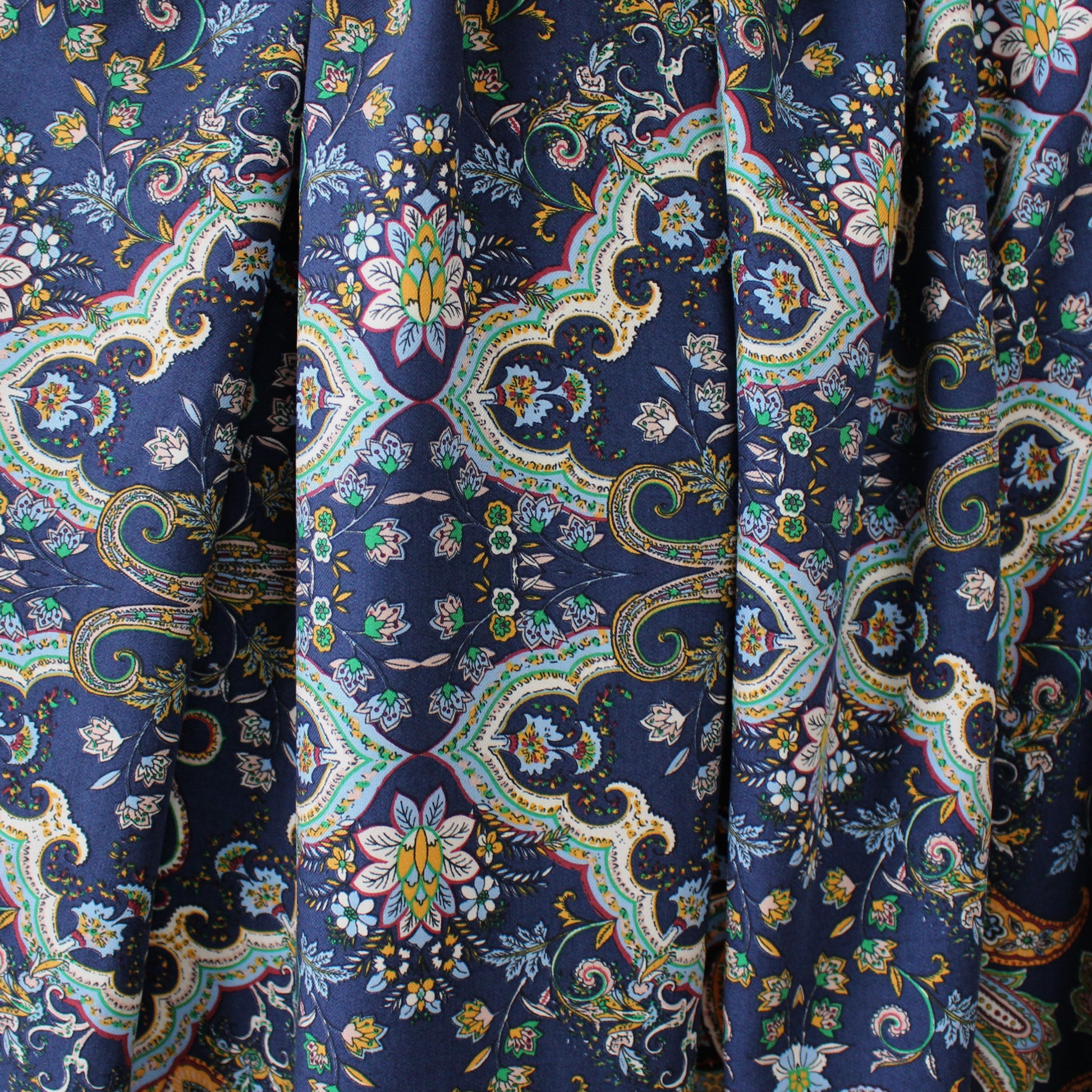 Italian 'indigo paisley
