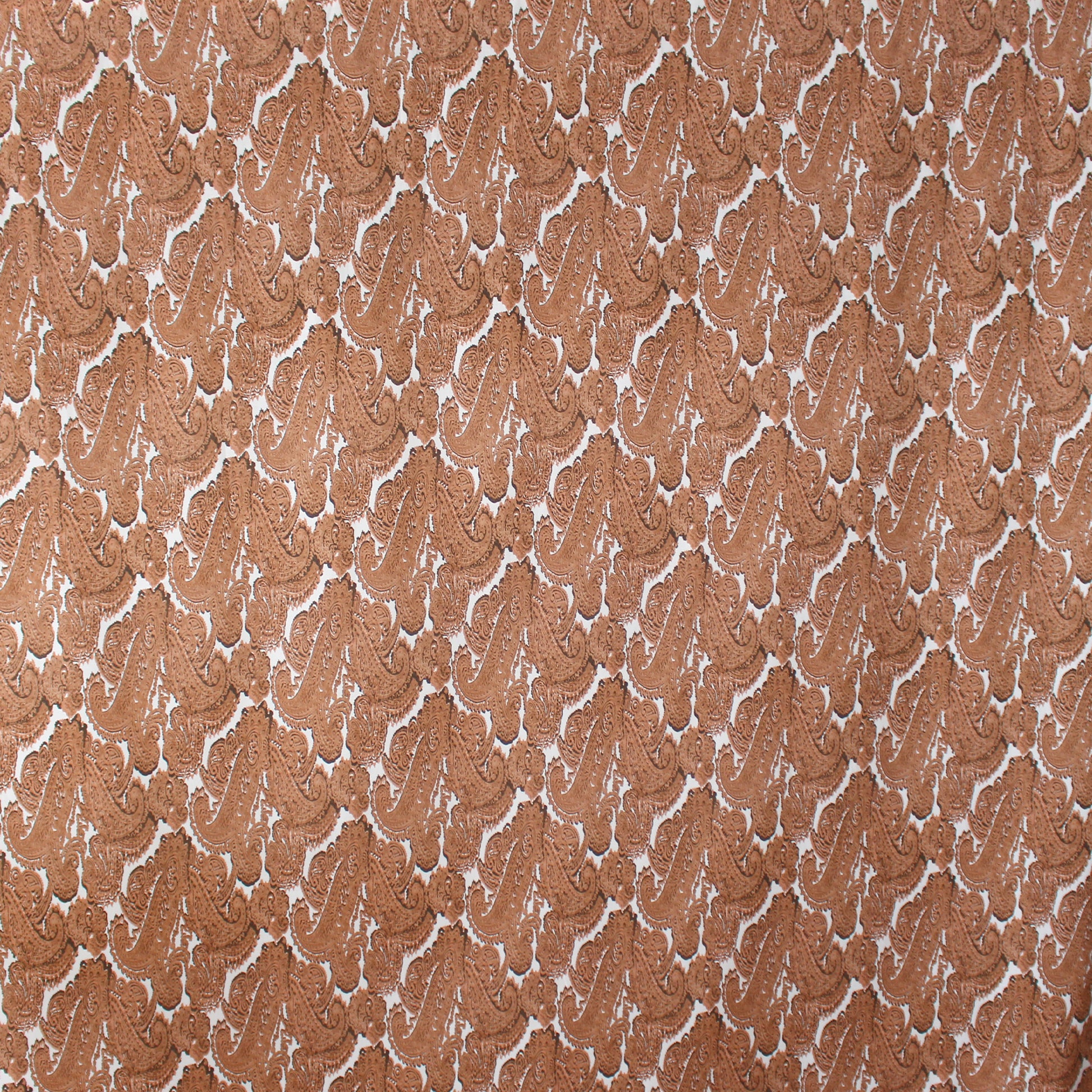 M@x Mara 'cognac paisley' stretch cotton poplin