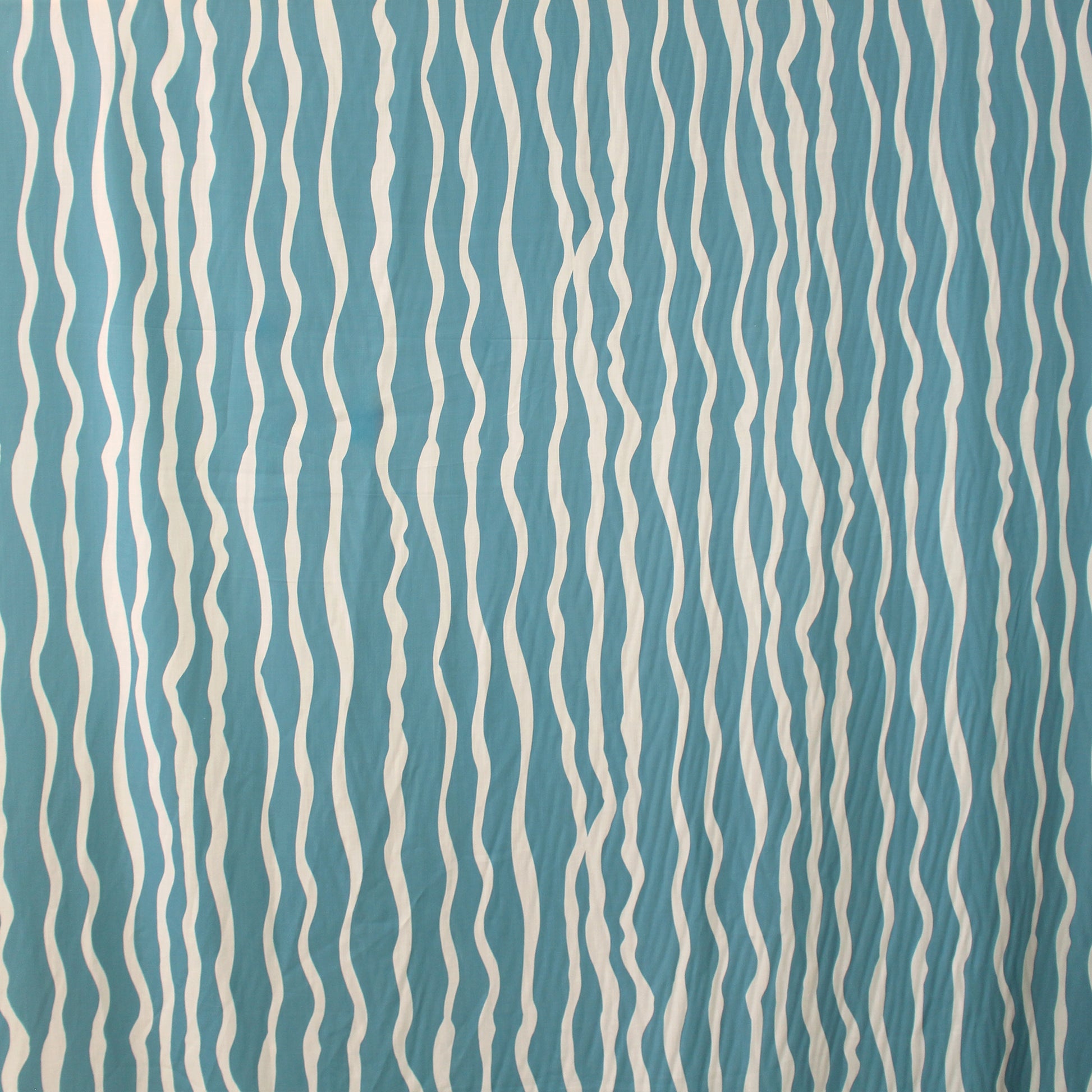 'zephyr' linen-look rayon woven - Adriatic blue