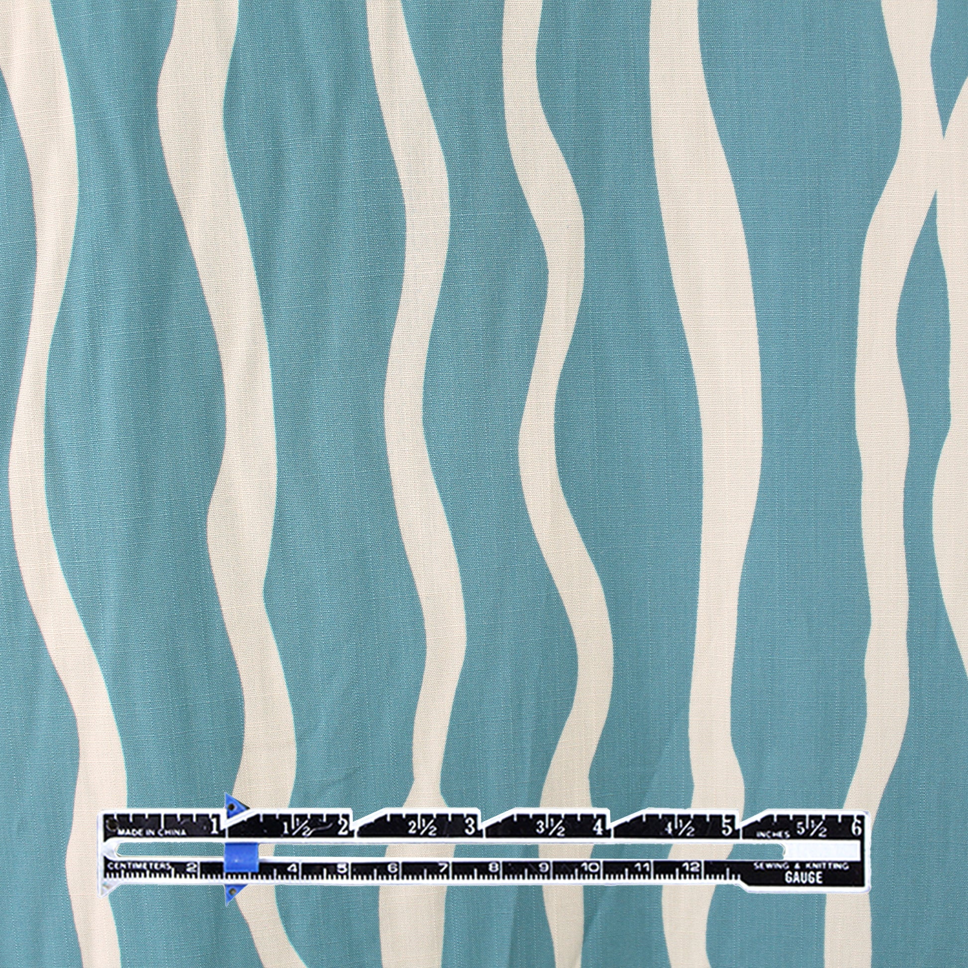 'zephyr' linen-look rayon woven - Adriatic blue