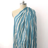 'zephyr' linen-look rayon woven - Adriatic blue