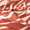 'zephyr' linen-look rayon woven - terracotta