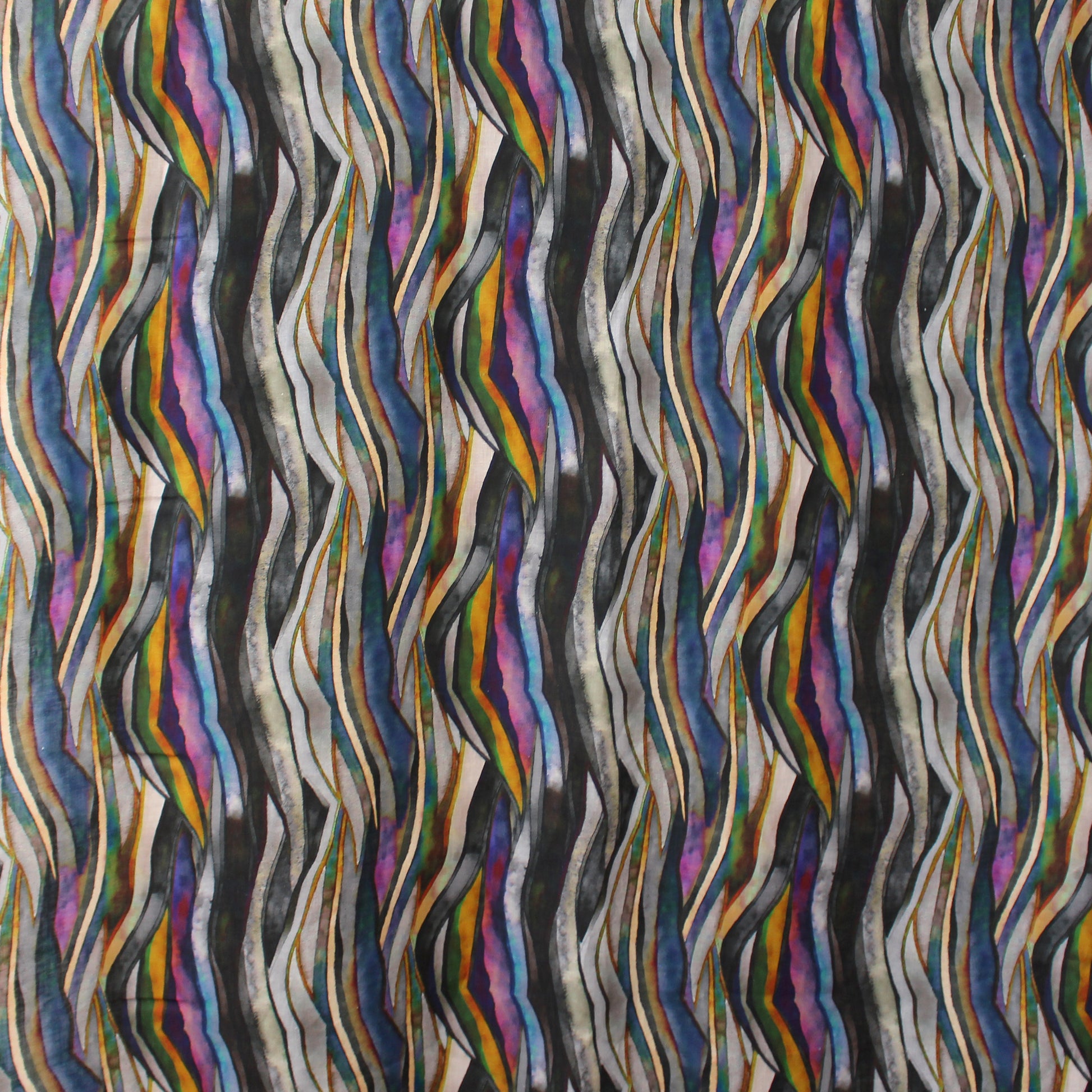 100% linen digital print 'abstract landscape' - sunrise