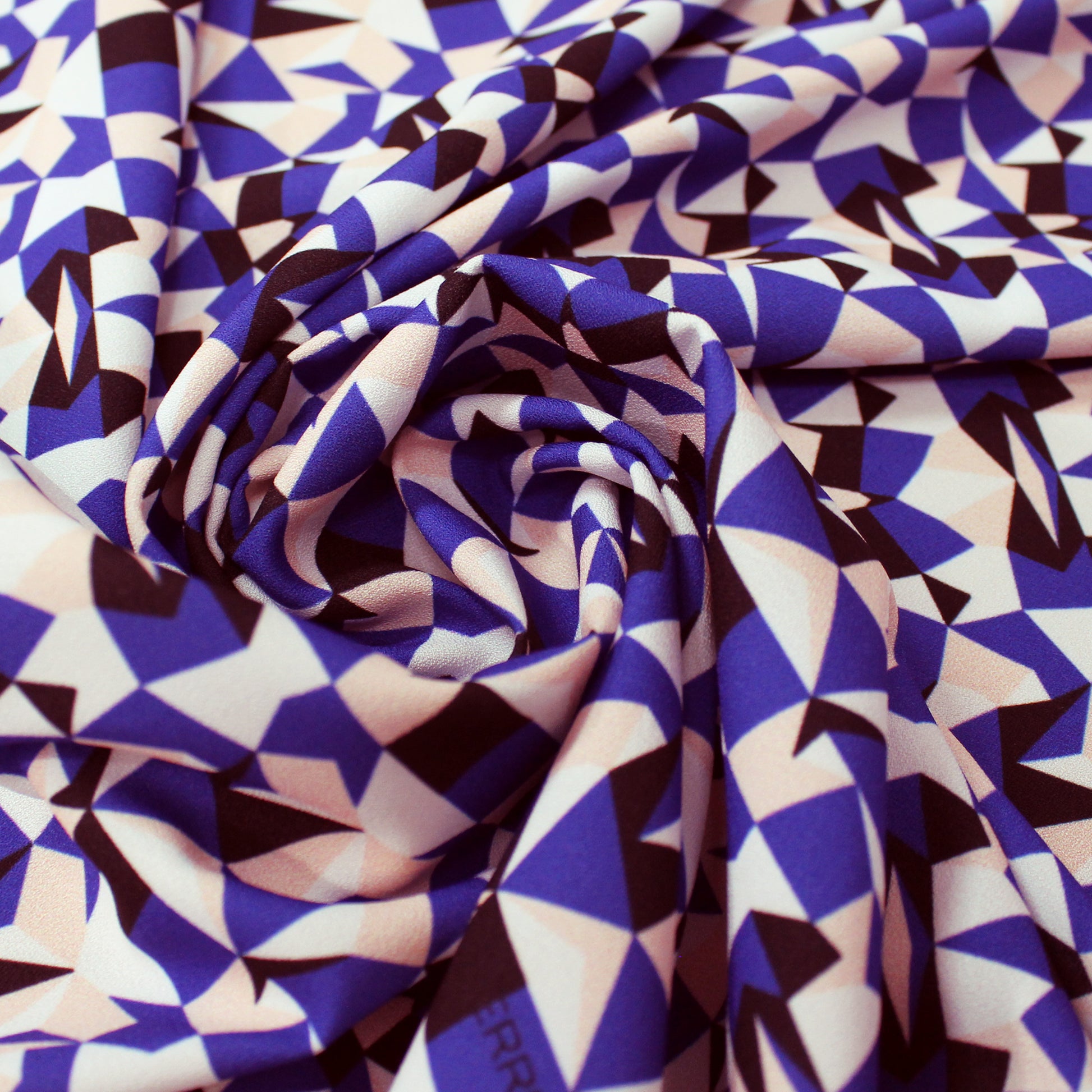 signed G1anfranco Ferre geometric viscose crepe woven