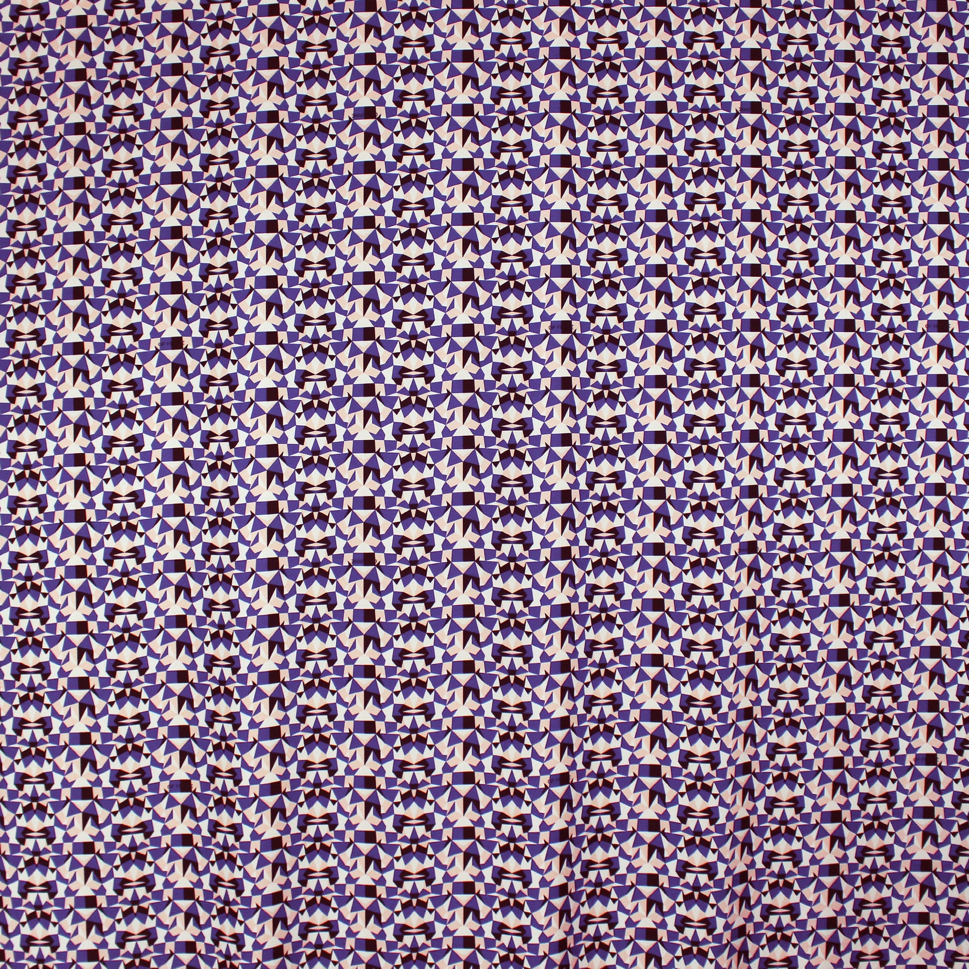 signed G1anfranco Ferre geometric viscose crepe woven