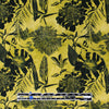 Dutch digital cotton knit 'golden floral' Oeko-Tex cert.