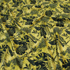 Dutch digital cotton knit 'golden floral' Oeko-Tex cert.