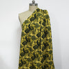 Dutch digital cotton knit 'golden floral' Oeko-Tex cert.