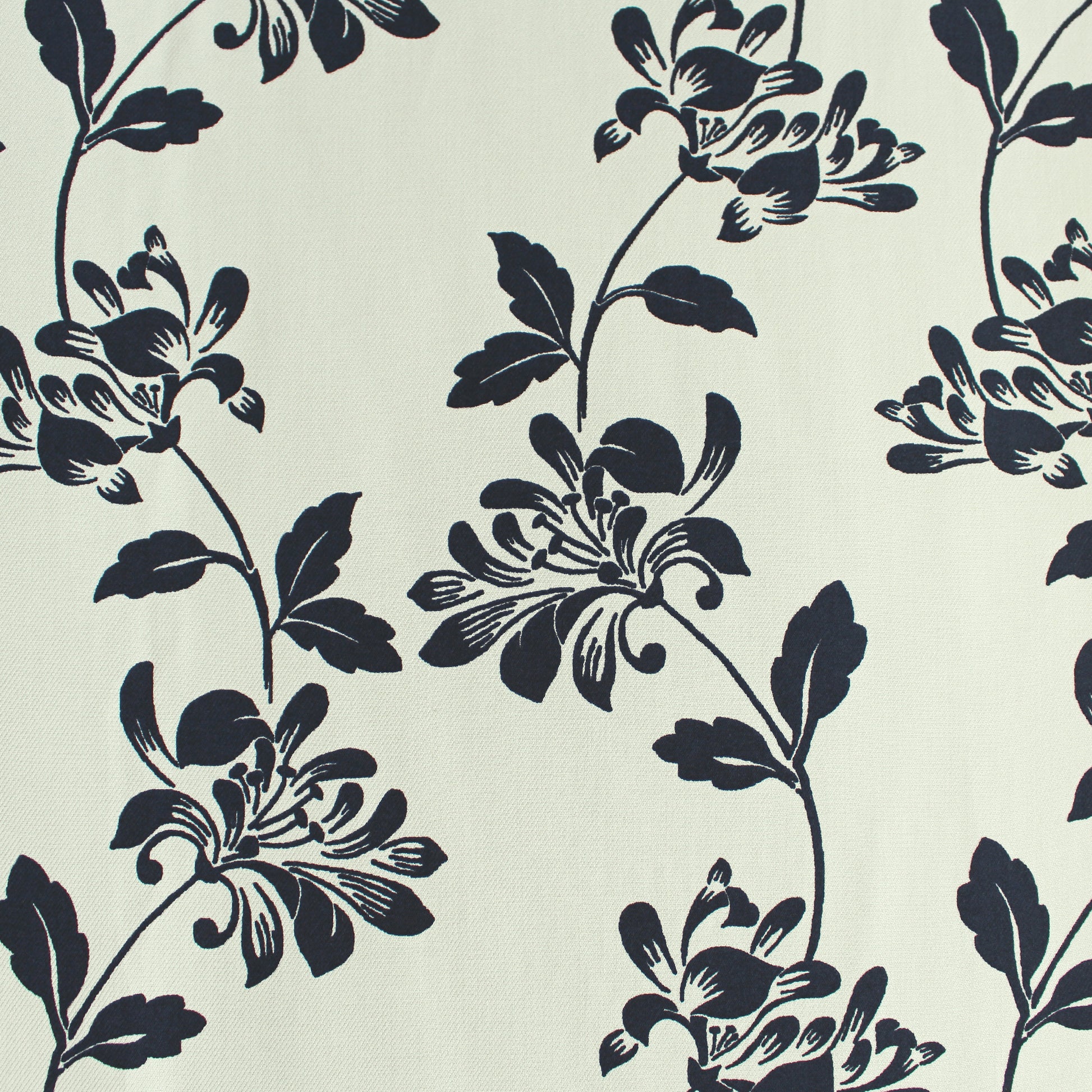 M@x Mara Ecovero floral blouseweight twill - birch/ink