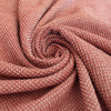 'gauffre' organic cotton waffle weave - rosewood