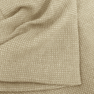 'gauffre' organic cotton waffle weave - sand