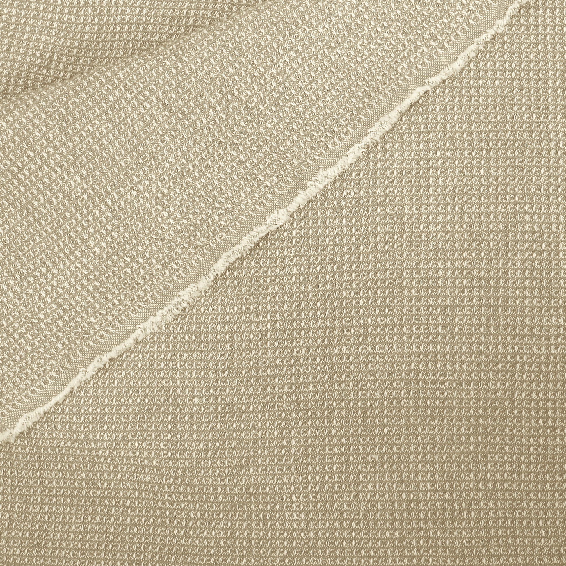 'gauffre' organic cotton waffle weave - sand