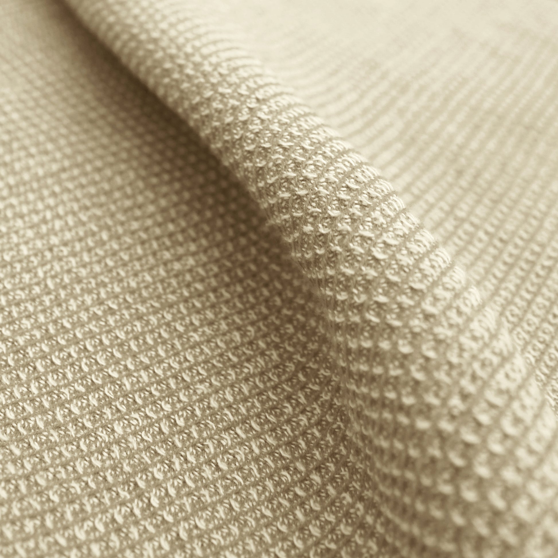 'gauffre' organic cotton waffle weave - sand