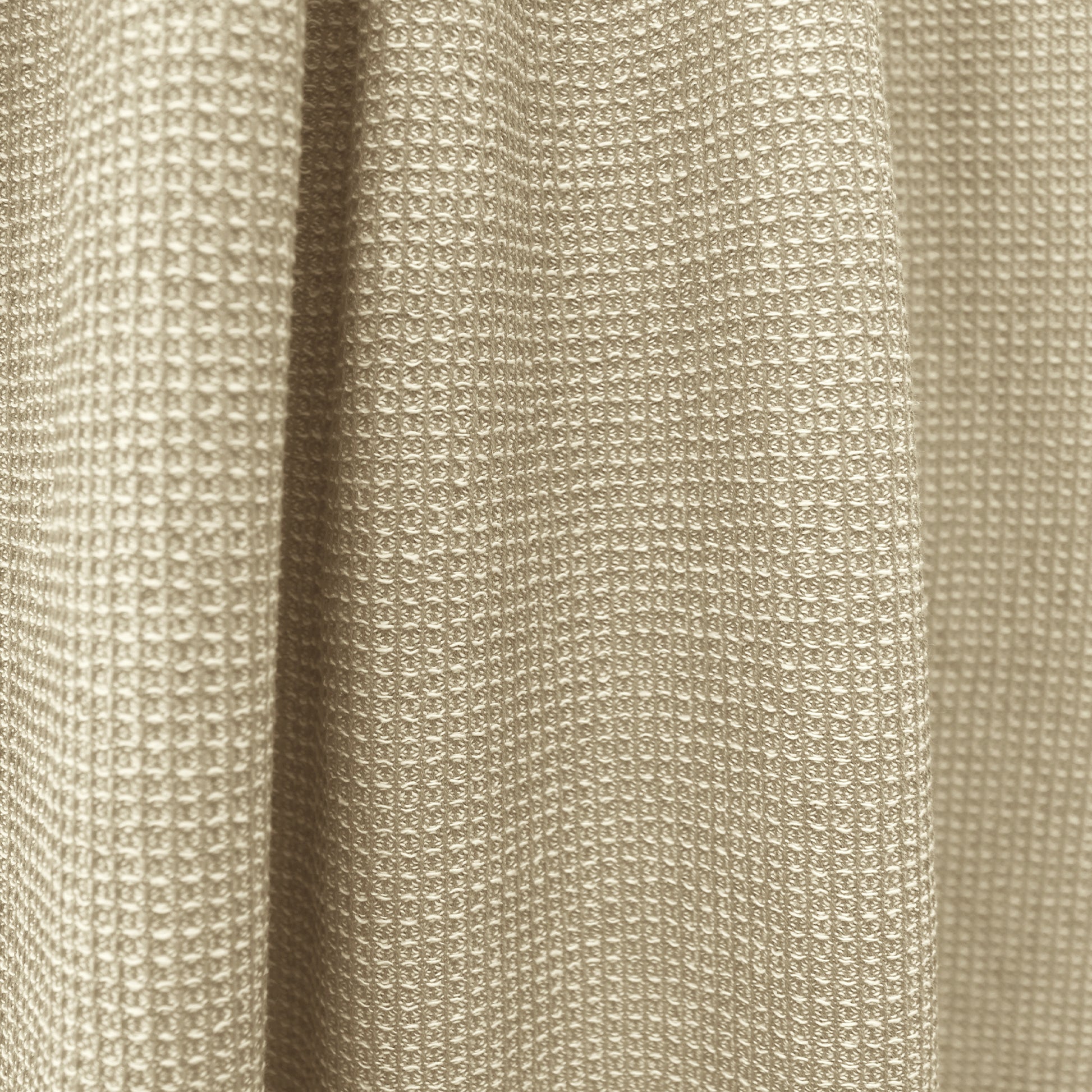 'gauffre' organic cotton waffle weave - sand