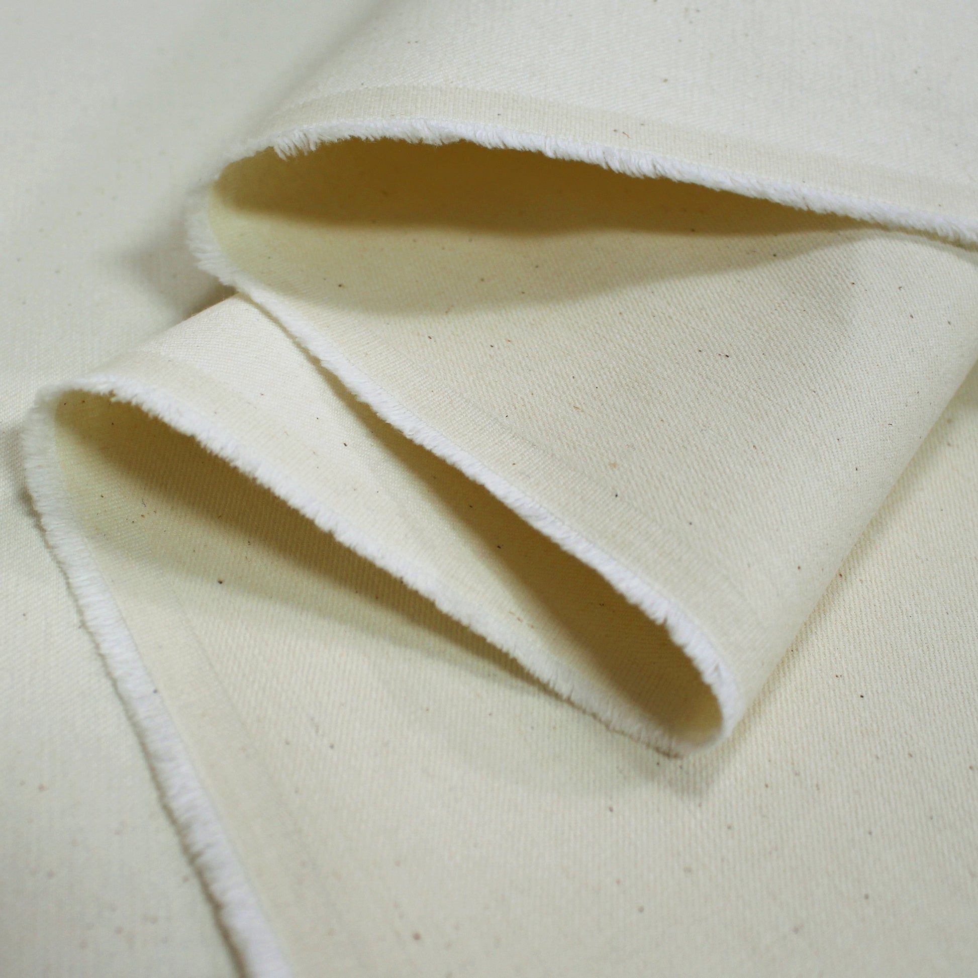 'easy rider' stretch cotton denim - raw and natural