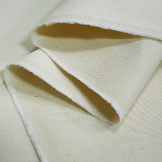 'easy rider' stretch cotton denim - raw and natural