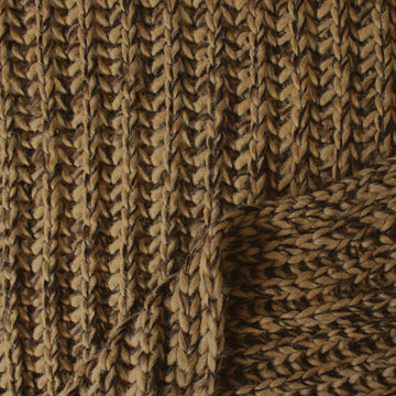 'brindle' wool blend chunky rib sweater knit