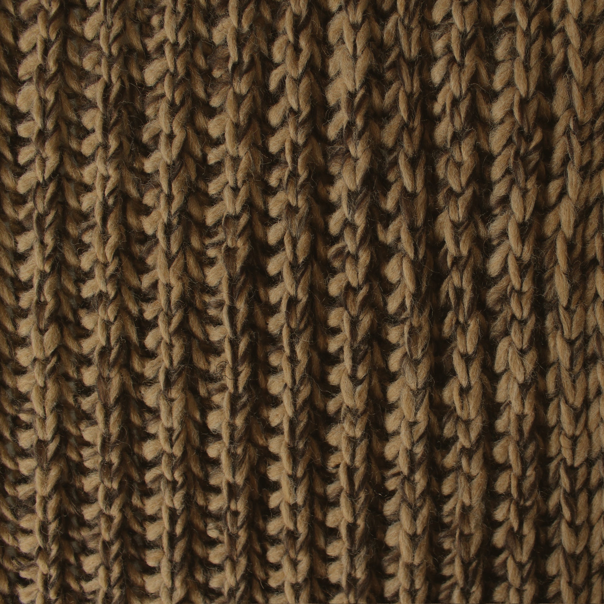 'brindle' wool blend chunky rib sweater knit