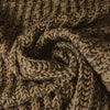 'brindle' wool blend chunky rib sweater knit