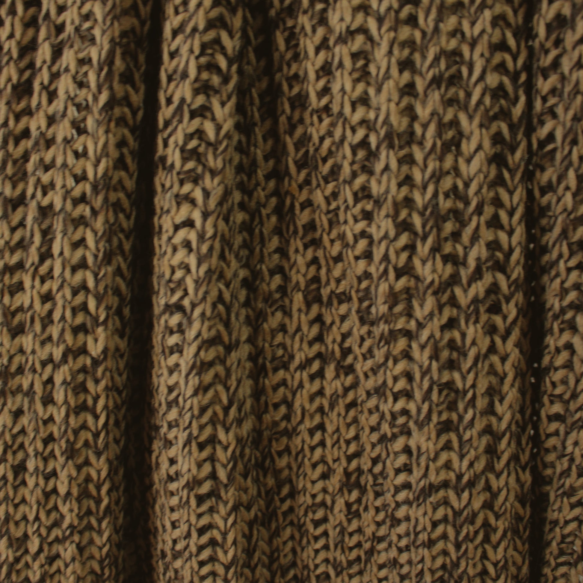 'brindle' wool blend chunky rib sweater knit