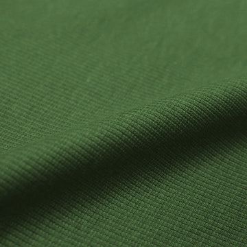 organic cotton rib knit - garden green