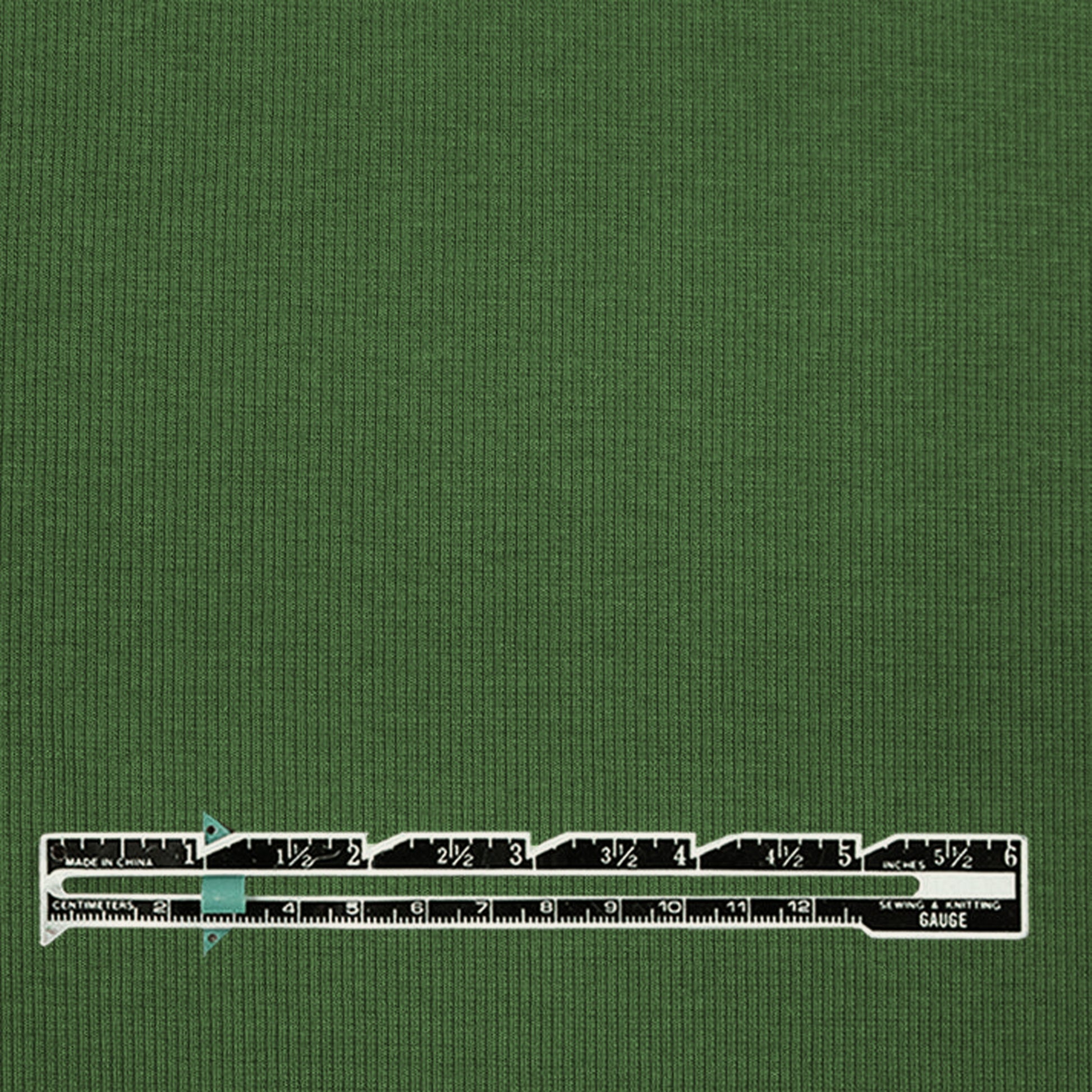 organic cotton rib knit - garden green