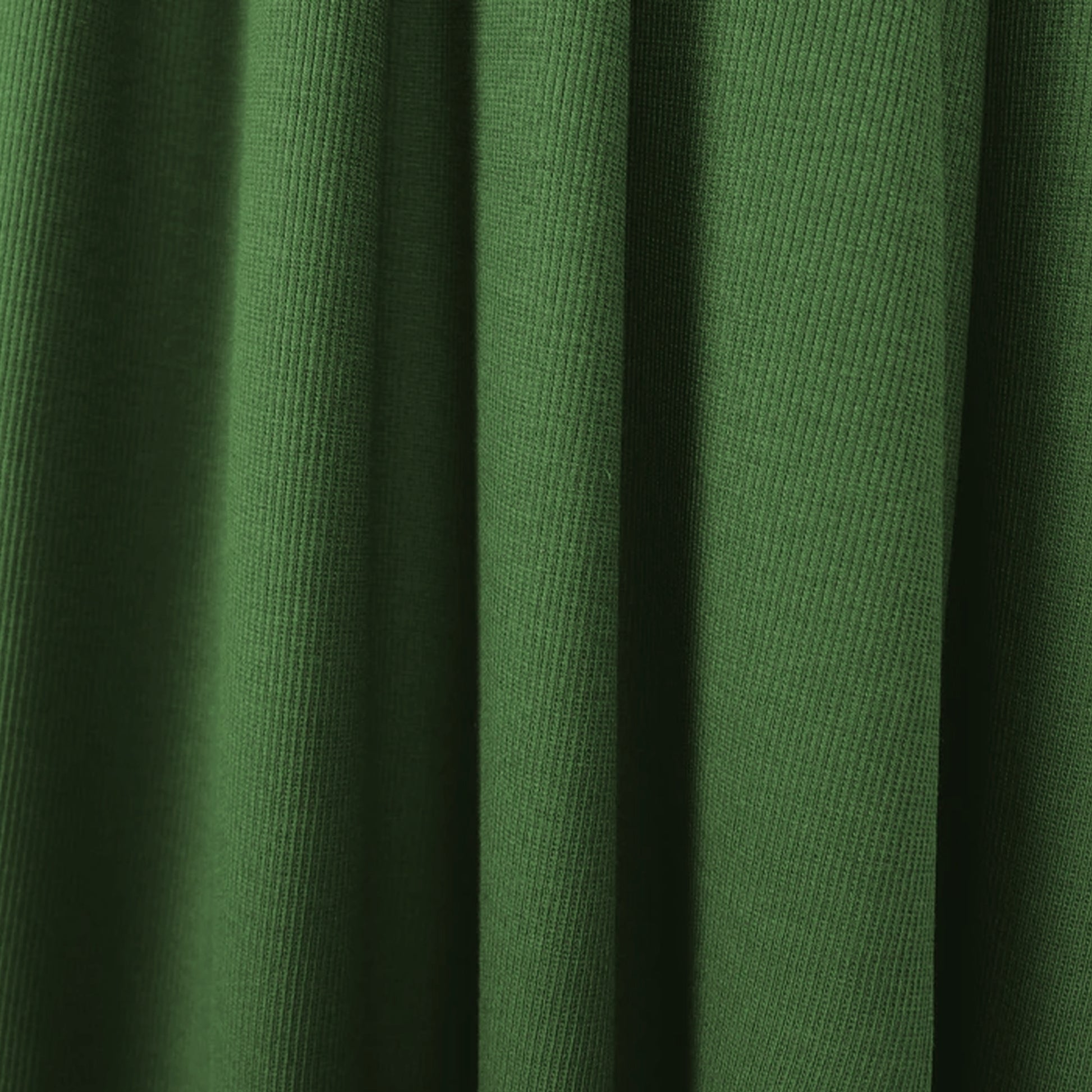 organic cotton rib knit - garden green