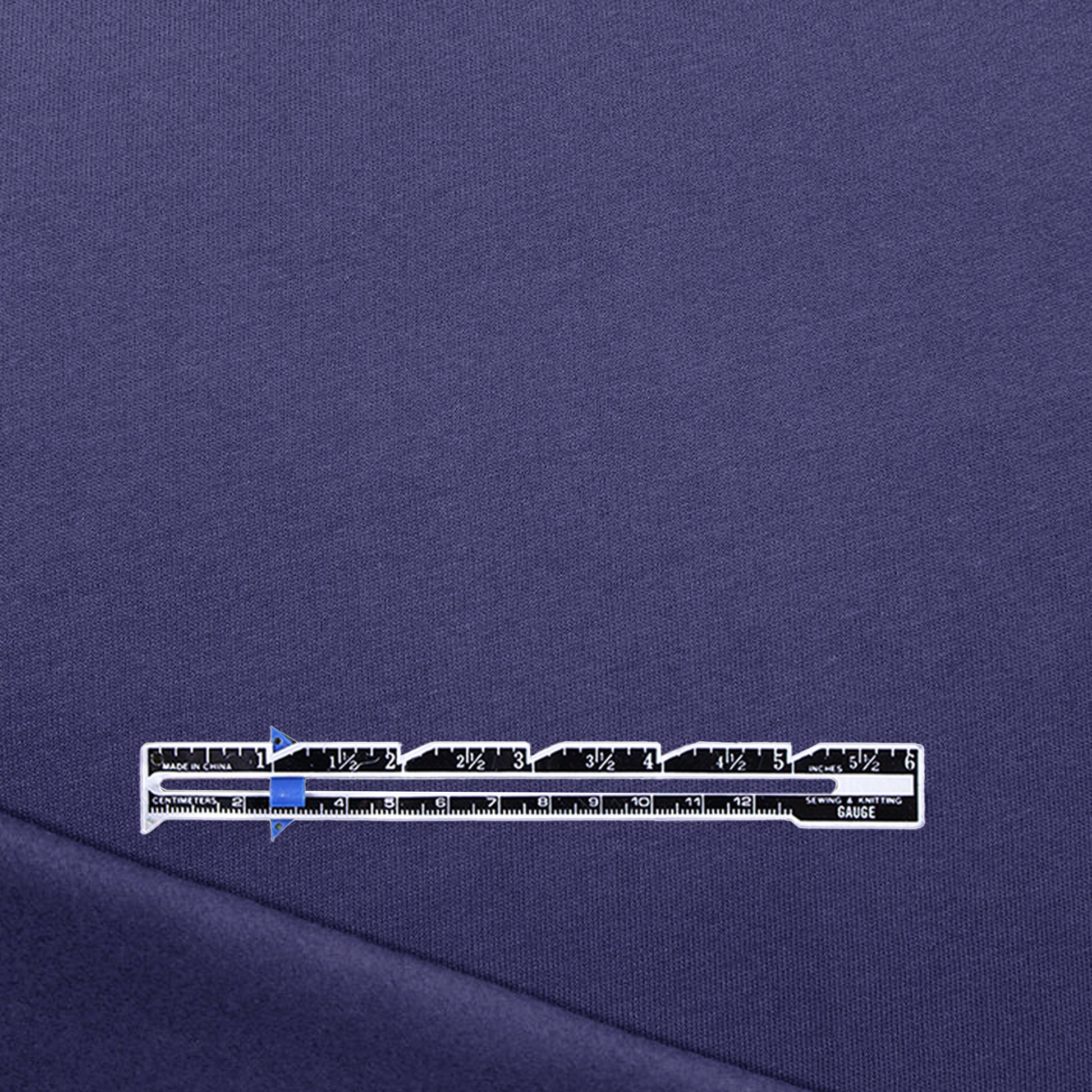 organic cotton fleece-backed sweatshirt knit - coastal blue