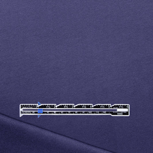 organic cotton fleece-backed sweatshirt knit - coastal blue