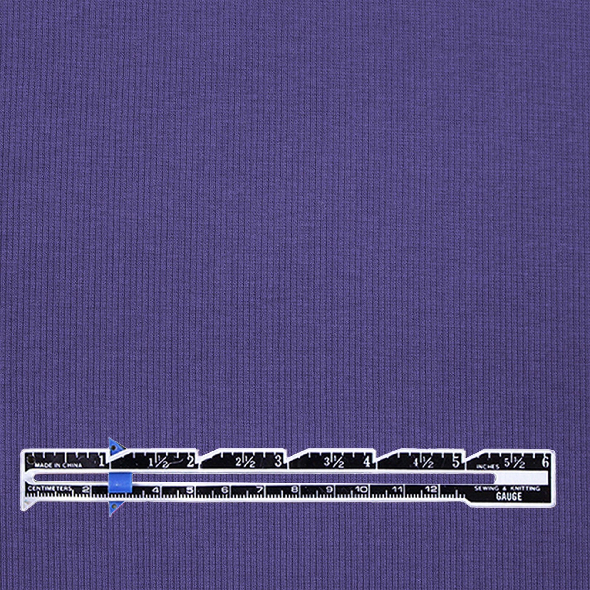 organic cotton rib knit - coastal blue