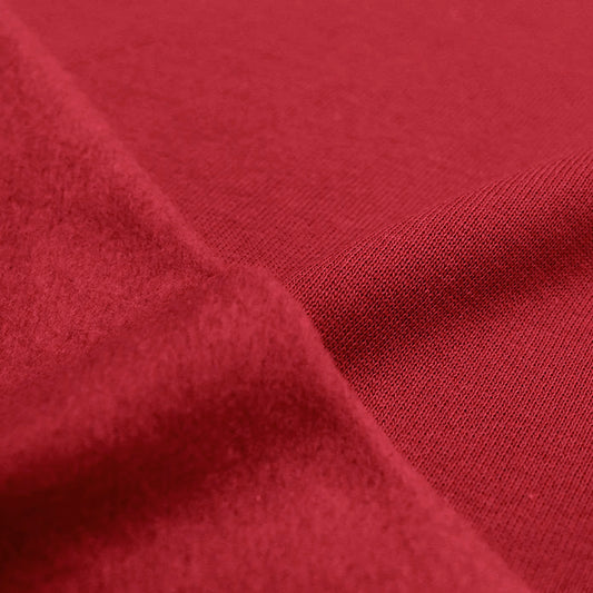 organic cotton fleece-backed sweatshirt knit - tandoori spice