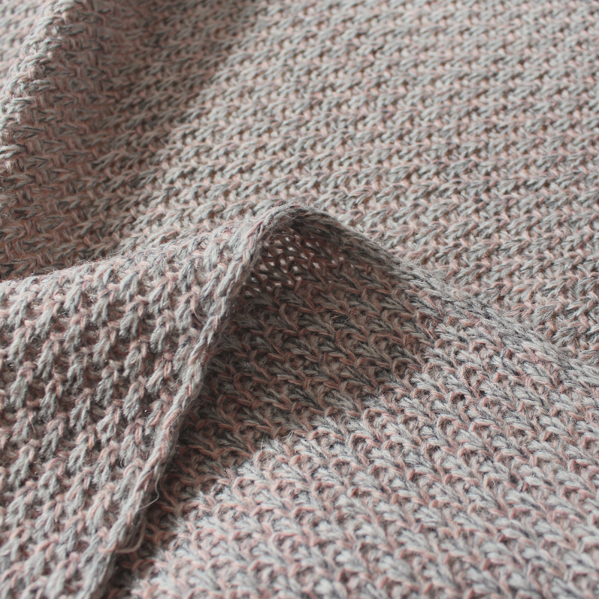 'pastel potpourri' basket stitch sweater knit