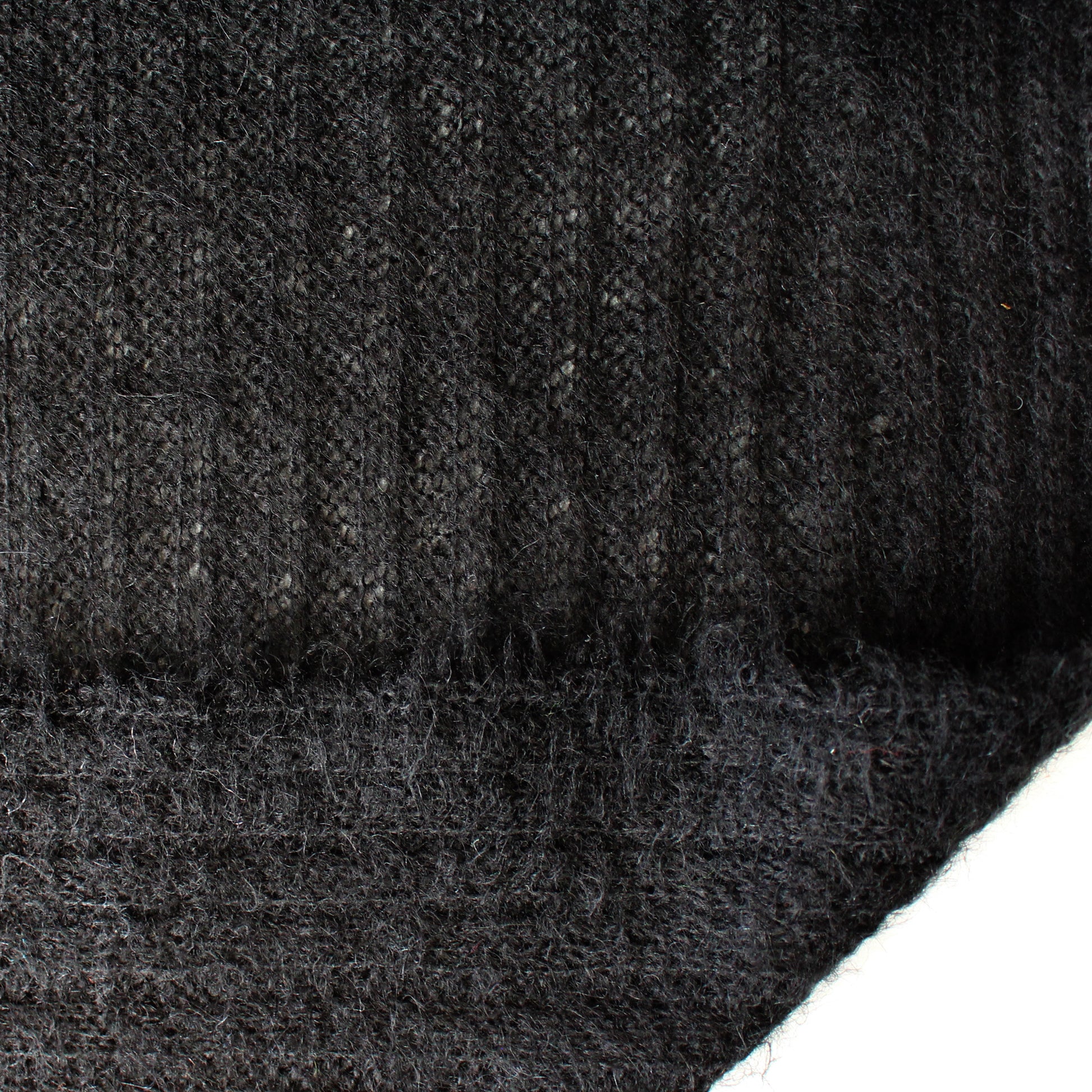 luxury wool blend lightweight sweater knit - black