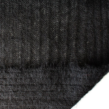 luxury wool blend lightweight sweater knit - black