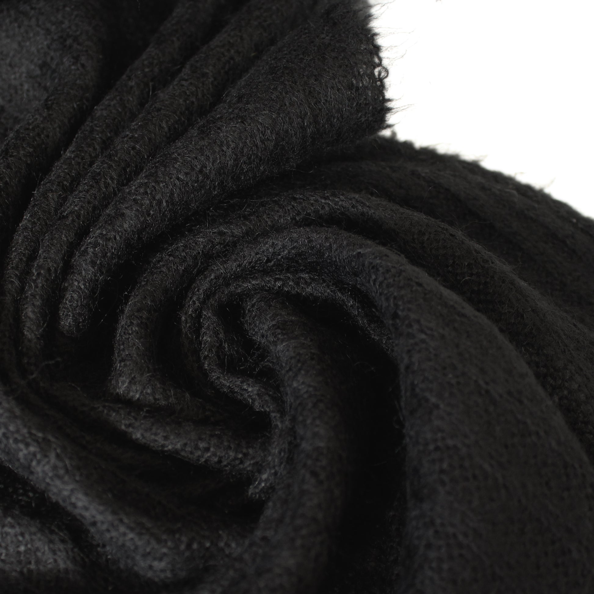 luxury wool blend lightweight sweater knit - black