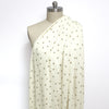 'busy bee' cotton rib knit, Oeko-Tex - cream