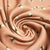 'busy bee' cotton rib knit, Oeko-Tex - peachy pink