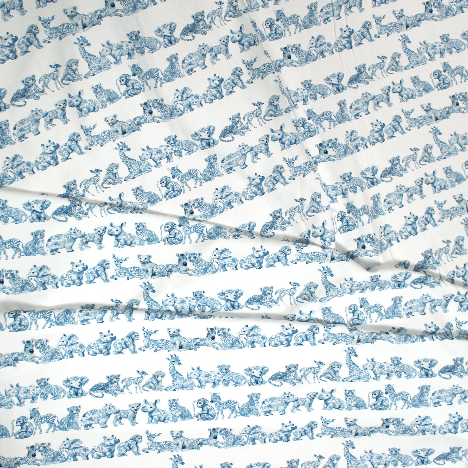 Dutch digital 'safari parade' brushed French terry knit, Oeko-Tex cert.