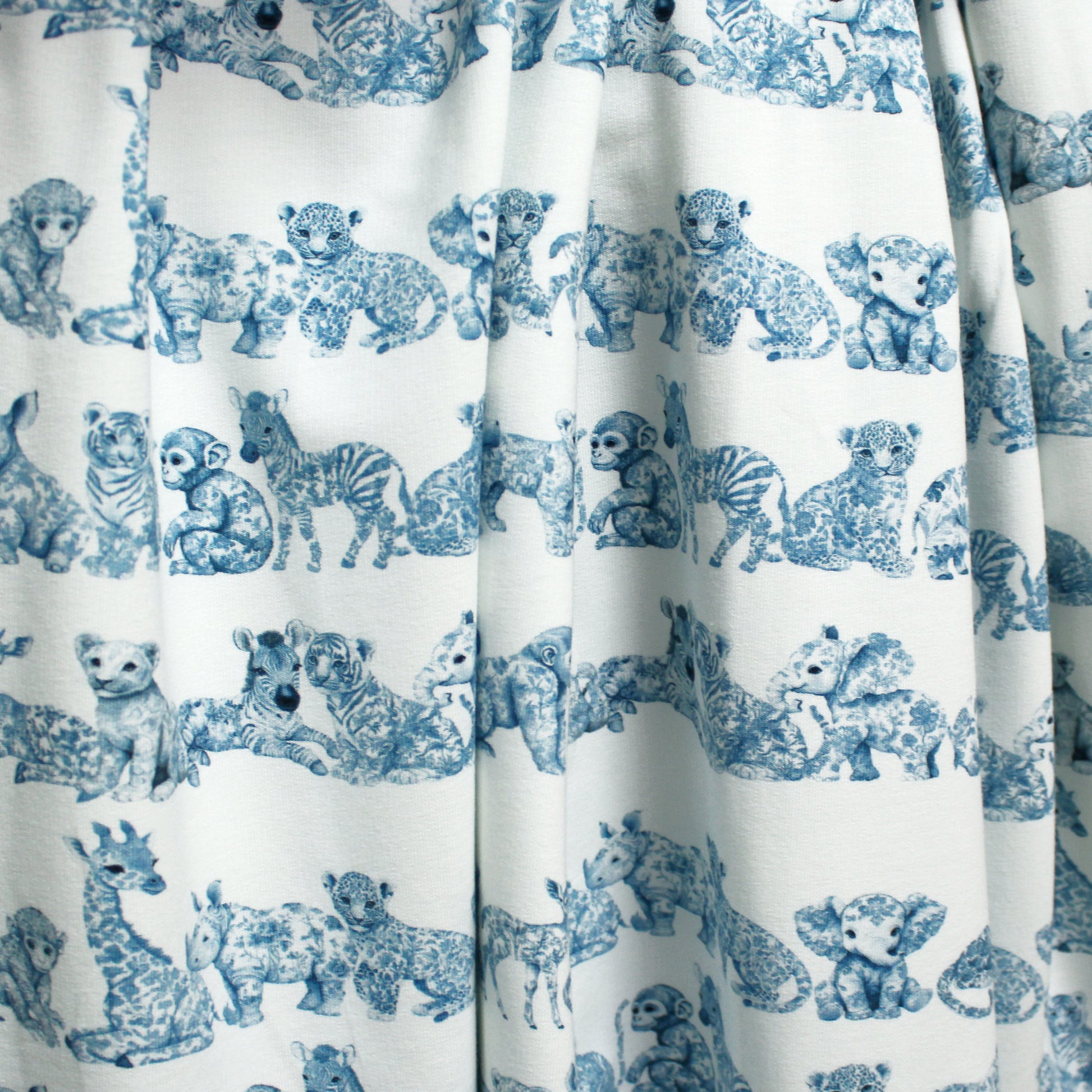 Dutch digital 'safari parade' brushed French terry knit, Oeko-Tex cert.