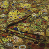 Dutch digital 'Klimt study' viscose knit, Oeko-Tex cert. - gold