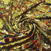 Dutch digital 'Klimt study' viscose knit, Oeko-Tex cert. - gold