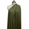 USA rayon spandex rib knit - heathered olive