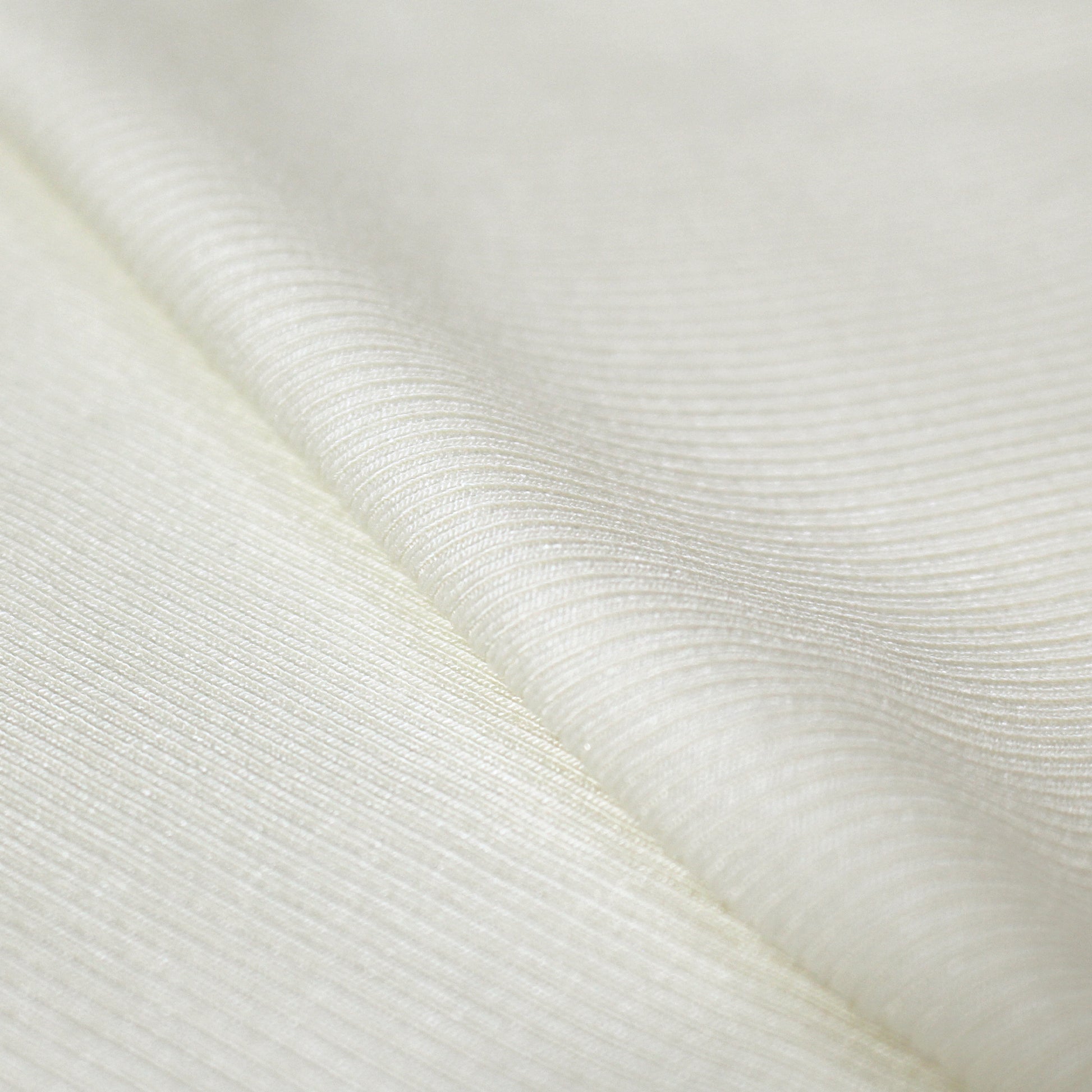 USA rayon spandex rib knit - cream