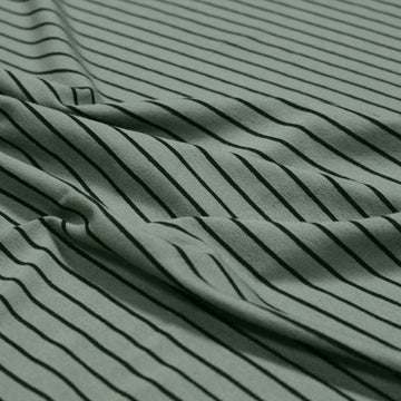 yarn-dyed rayon spandex jersey - silver sage / black