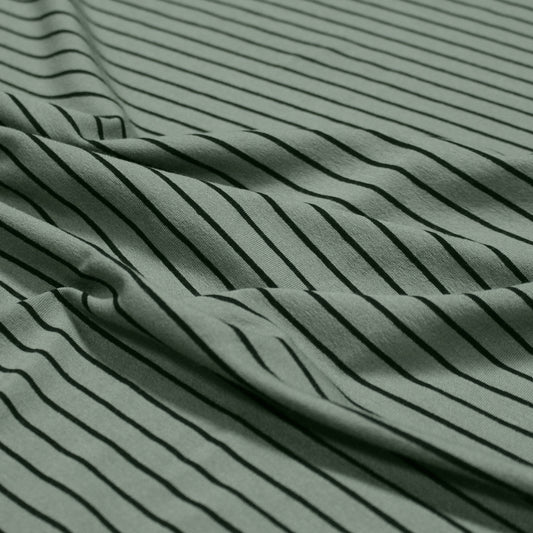 yarn-dyed rayon spandex jersey - silver sage / black