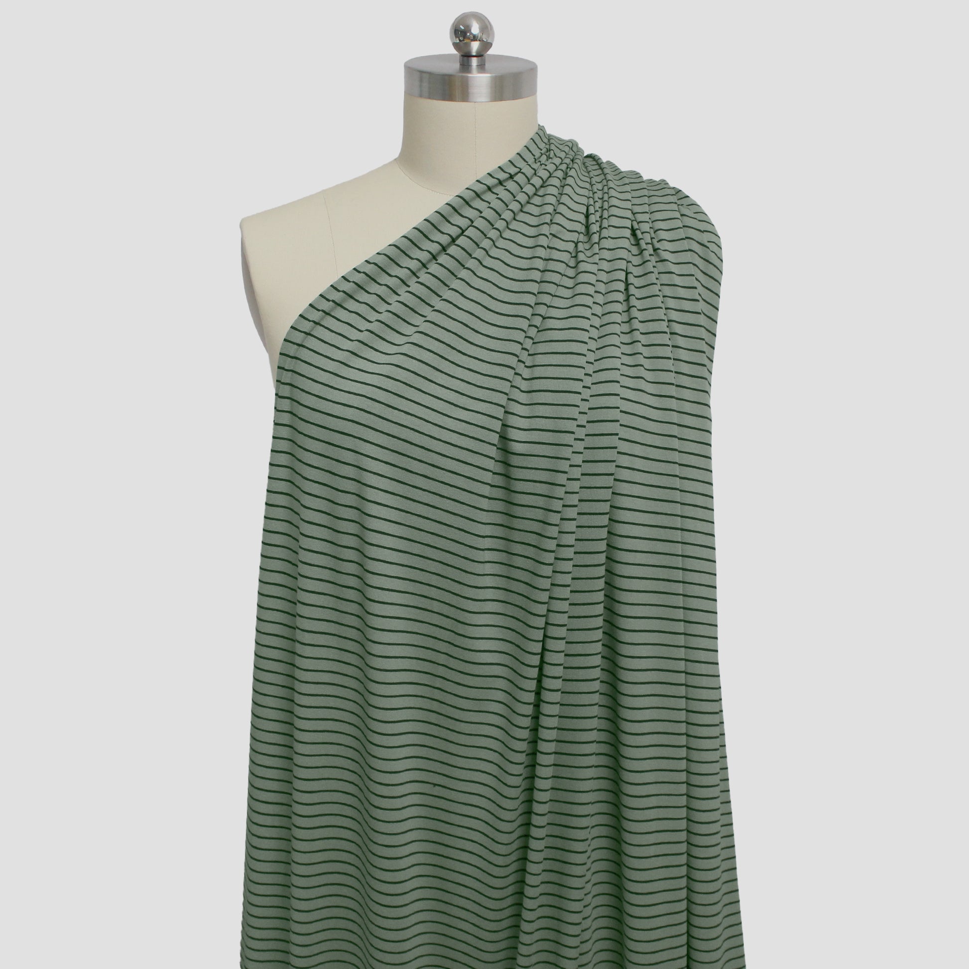 yarn-dyed rayon spandex jersey - silver sage / black